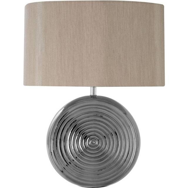 Interiors by Premier Jessica Silver Ceramic Table Lamp - One Size