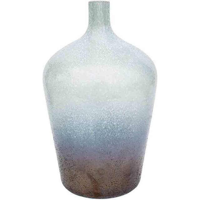 Verre Stem Frosted Vase - Glass - L20 x W20 x H29 cm - Atlantic Blue