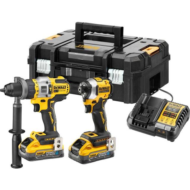 Dewalt - DCK2052H2T 18V xr Combi Drill & Impact Driver Twin Pack With 2 x 5.0Ah Powerstack Batteries