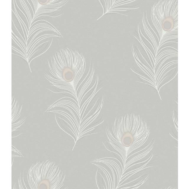 Holden Decor Opus Pavona Grey Wallpaper 36241