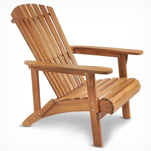 Vonhaus Adirondack Chair, Brown