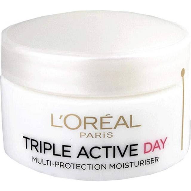 L'Oreal Skin Expert L'Oreal Paris Triple Active Day Moisturiser Dry and Sensitive Skin 50 ml, mix, (Pack of 1)