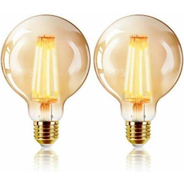 6W LED Ball Bulb Ornament E27 2200K Energy Saving - White / 17.5cm / 2