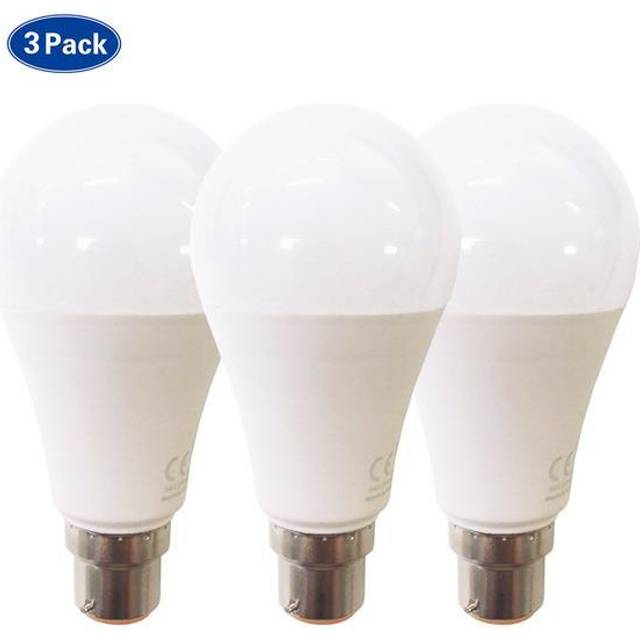 12W led A60 Bulb B22 Daylight 6500K (Pack of 3)