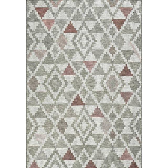 (Pink, 120x170cm) Brighton Modern Indoor/Outdoor Rug Carpet Mat