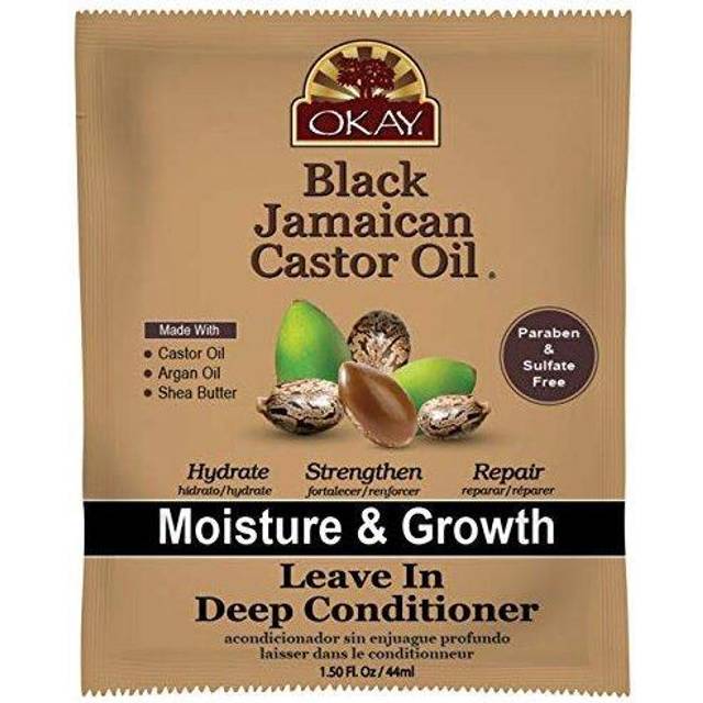 Okay Pure Naturals, Black Jamaican Castor Oil, Leave in Deep Conditioner, 1.25 fl oz (37 ml)