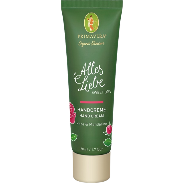 Primavera Økologisk Håndcreme Rose & Mandarin 50ml