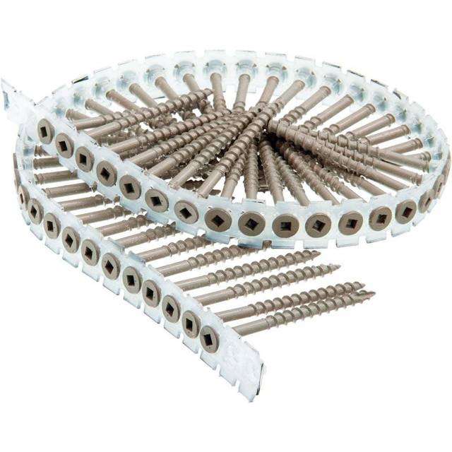 Senco Duraspin Screw Number 8 by 2-1/2-Inch All Purpose Exterior Wood
