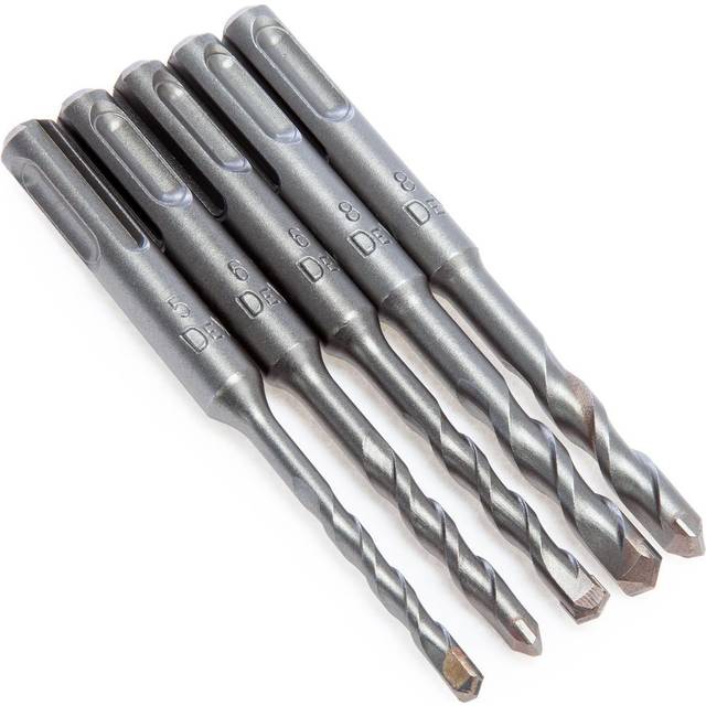 DT9399 5 Piece sds + sds Plus Drill Bit Set 5mm 8mm DT9399-QZ Case - Dewalt