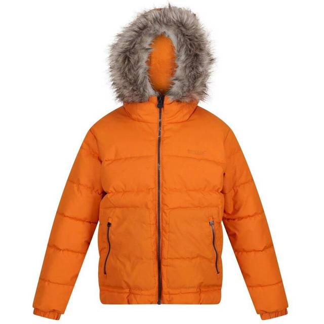 (3-4 Years, Maple) Regatta Childrens/Kids Faux Fur Trim Parka