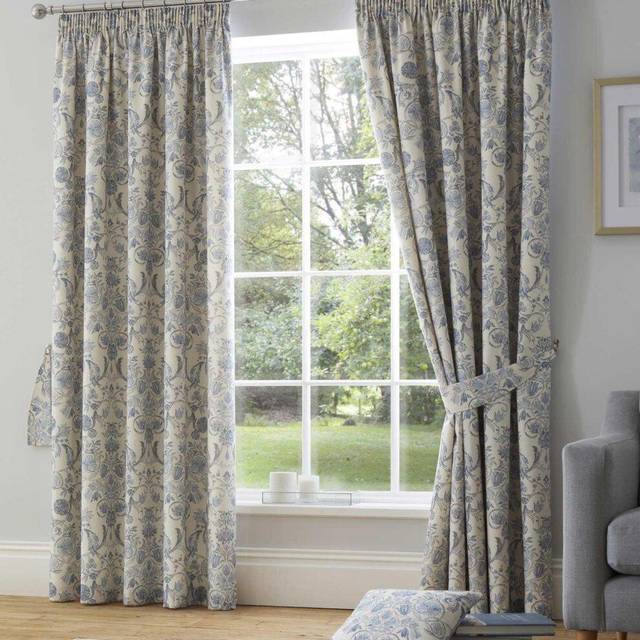 Averie 100% Polyester Pencil Pleat Room Darkening Curtains (Width 168 x Drop 183cm)