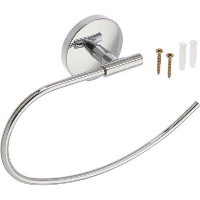 Dyconn Faucet BATR-CHR Wall Mounted Towel Ring, Polished Chrome
