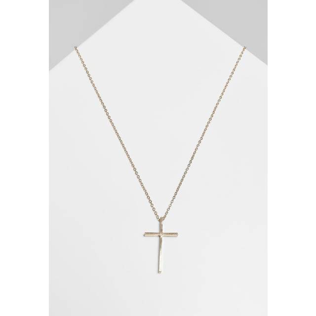 Urban Classics Accessoires UC Big Basic Cross Necklace Gold / One Size Halsband