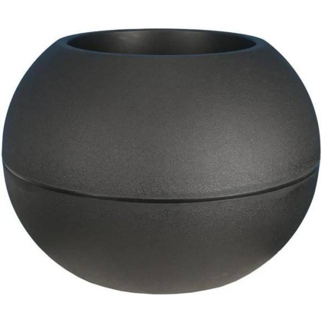RIVIERA - Boule flower pot - D40 - black