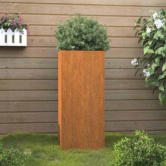 vidaXL Planter 32x29x75 cm Corten Steel - Brown