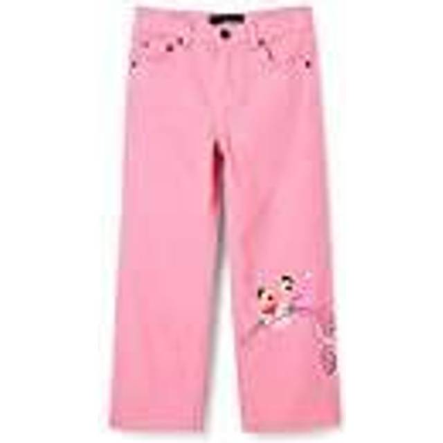 Desigual Girl's Denim_PINK Panther jeans, röd, 11/12