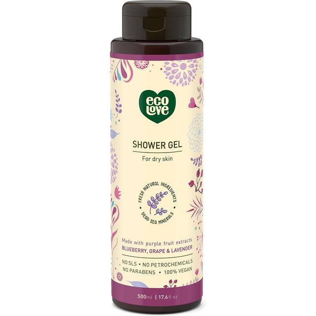 eco Love Natural Shower Gel - Blueberry Grape & Lavender 17.6 fl oz