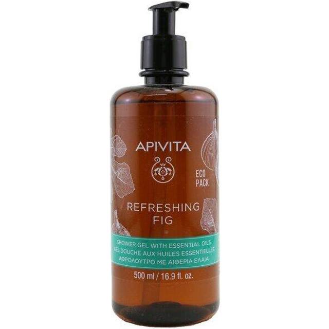 Apivita Refreshing Fig Shower Gel Opfriskende Brusegel Med Essentielle Olier 500 ml 500ml