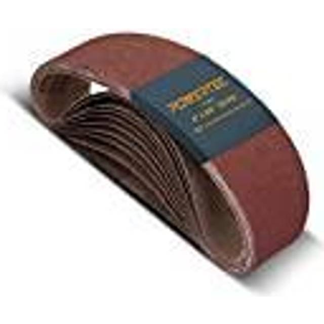 POWERTEC 110000 4 x 24 Inch Sanding Belts  60 Grit Aluminum Oxide Belt Sander Sanding Belt  Sandpaper For Oscillating Belt and S