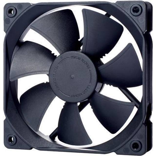 Fractal Design Dynamic X2 GP-12 PWM datorfläkt – tyst fläkt – High Airflow – 120 x 120 x 25 mm – 2000 RPM – FDB-lager – Trip Wire – Aerodynamiskt formade struts – Black Edition (Single)
