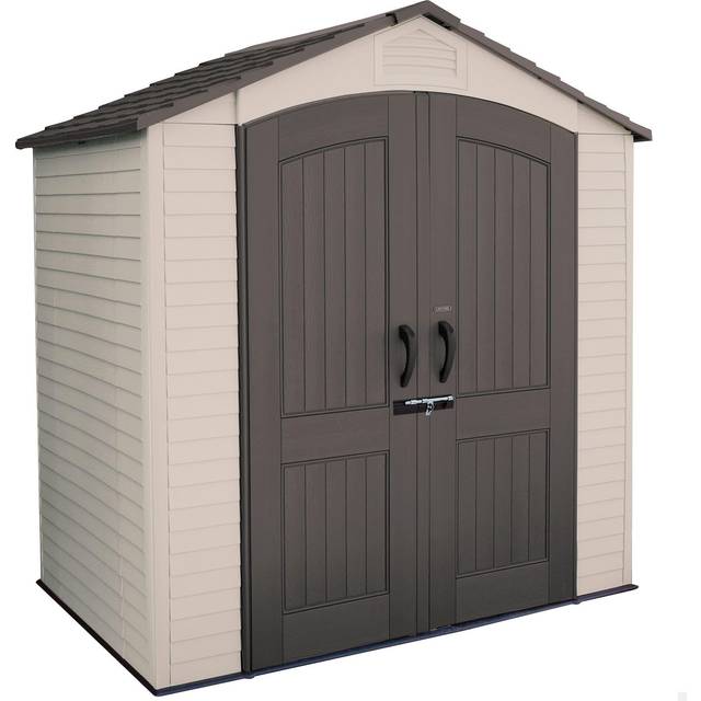 Lifetime Products 7 x 4.5ft Tan Outdoor Storage Shed - Brown