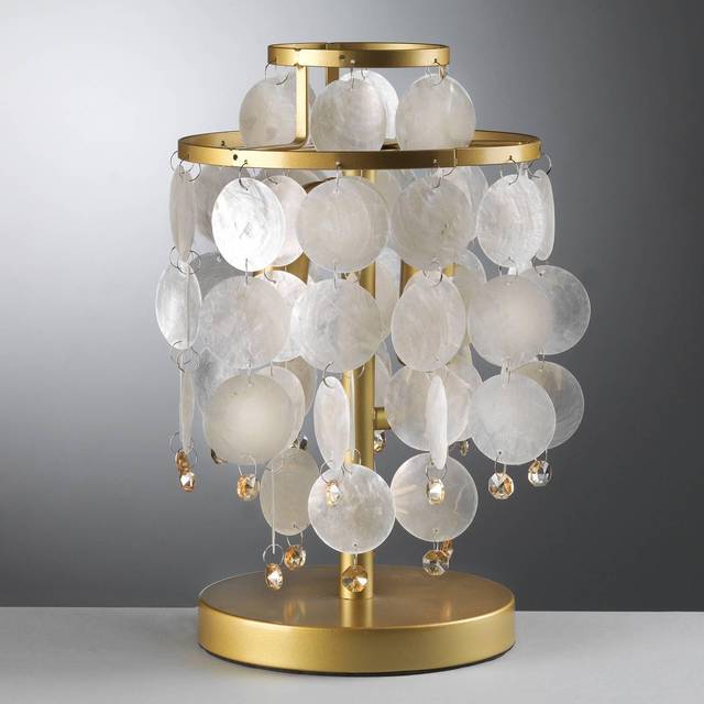 ONLI Ruben bordslampa med pärlemorskivor