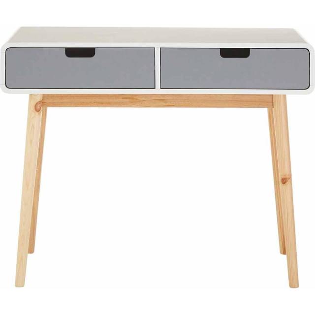 Premier Housewares - Interiors by Premier Console Table, Compact and Versatile Console Table with Drawers, White Finish Console Table with Storage