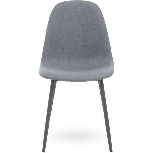 Dining Chair with Grey Powder Legs, Easy to Clean Velvet Accent Chair, High-Back Comfy Armchair - One Size
