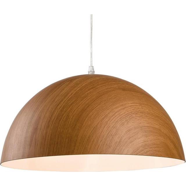 Firstlight Forest Realistic Wood Style Pendant Light Brown Wood with White Inner