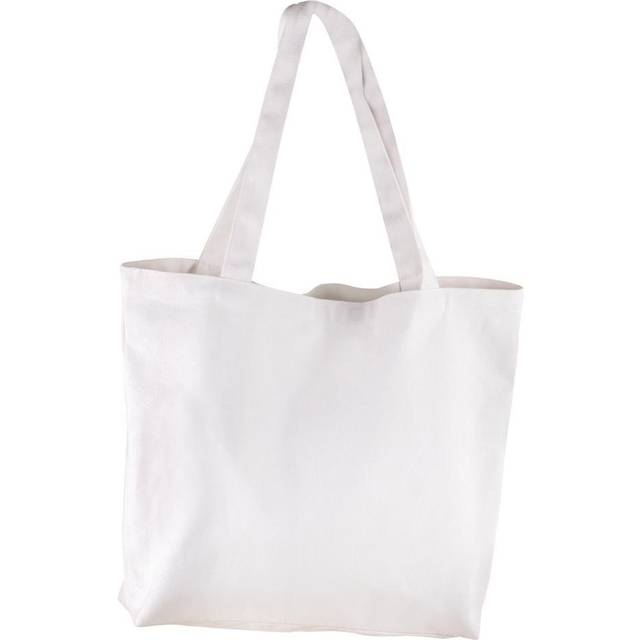 Rayher 53987102 Basic Shopper, vit, 46 x 35 cm, textilväska, tygväska, shoppingväska, tygpåse, 330 g/m2, otryckt