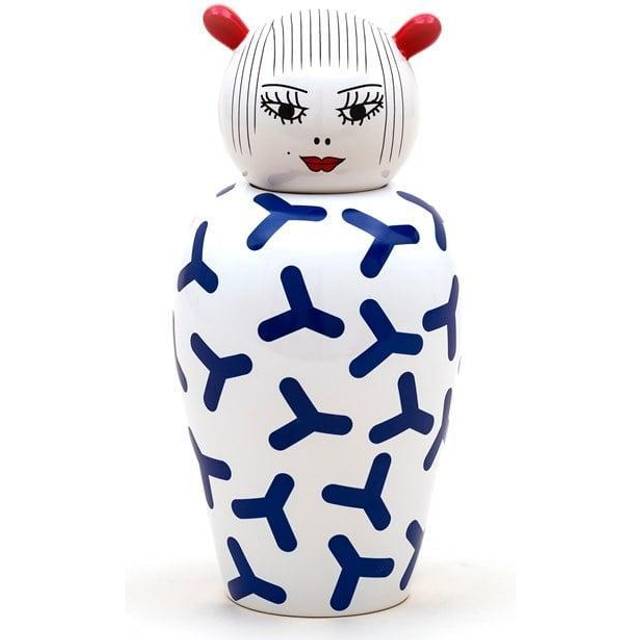Seletti Zoe Dolomite Vase with Cover (Blue)