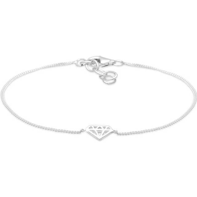 Elli kvinnors guldpläterat armband, 170, Fasettsnitt, Diamant