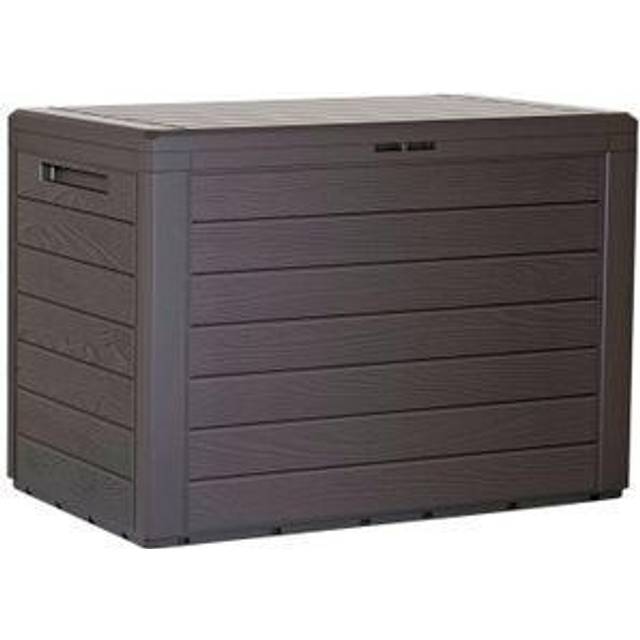 Outdoor/indoor small storage box 190l garden chest plastic furniture shed box uk