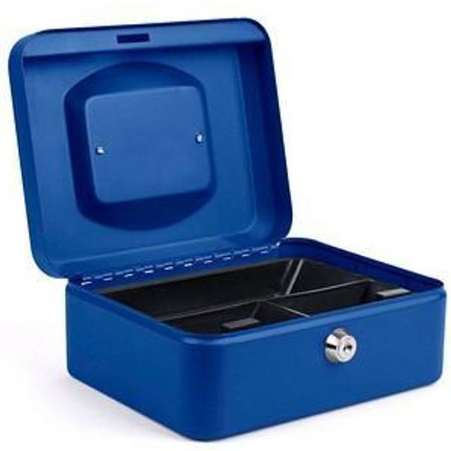 Pavo Cash Box Key lock 200 x 168 x 93 mm Blue