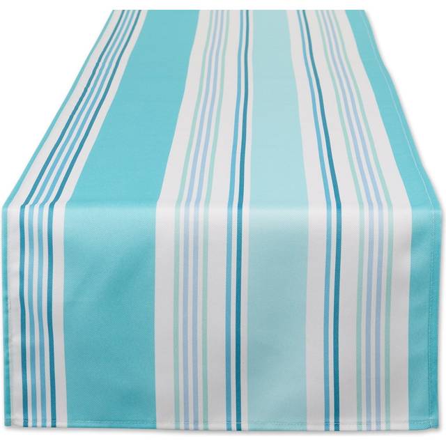 DII Beach House Stripe Print Outdoor Table Runner