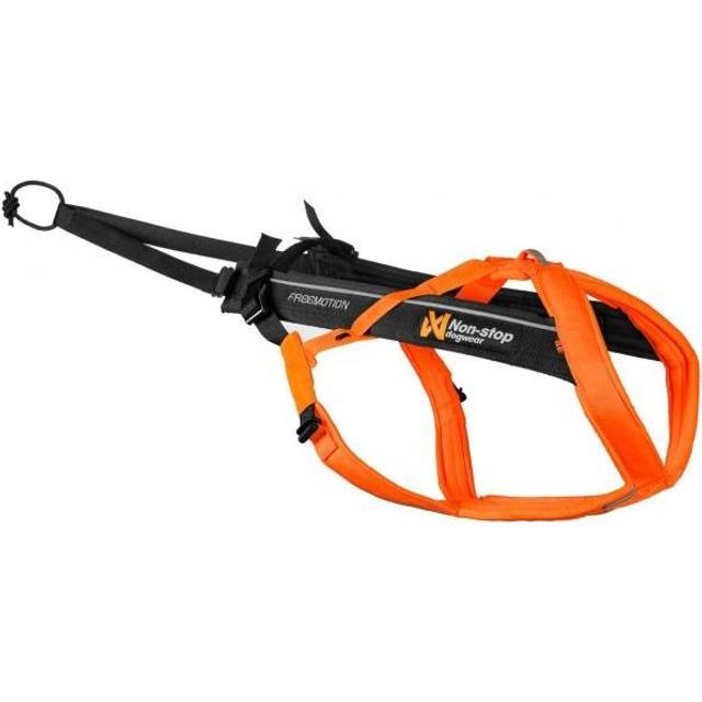 Non-Stop DogWear Freemotion harness 5.0, unisex, black/orange, 6, single - (6)