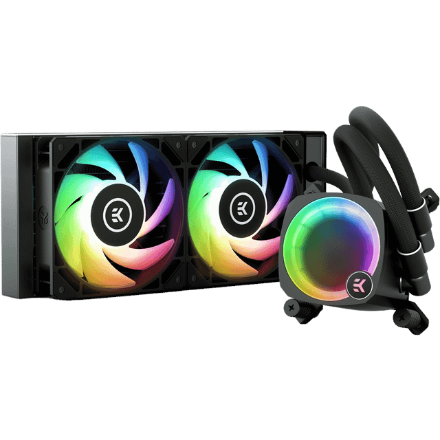 EK Water Blocks EK-Nucleus CR240 Lux D-RGB All In One CPU Cooler - Black