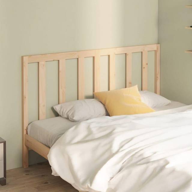 vidaXL Bed Headboard 166x4x100 cm Solid Wood Pine - Brown