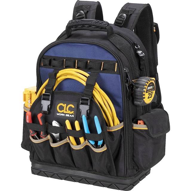 CLC Work Gear PB1133 38 Pocket Molded Base Tool Backpack  BlackBlue