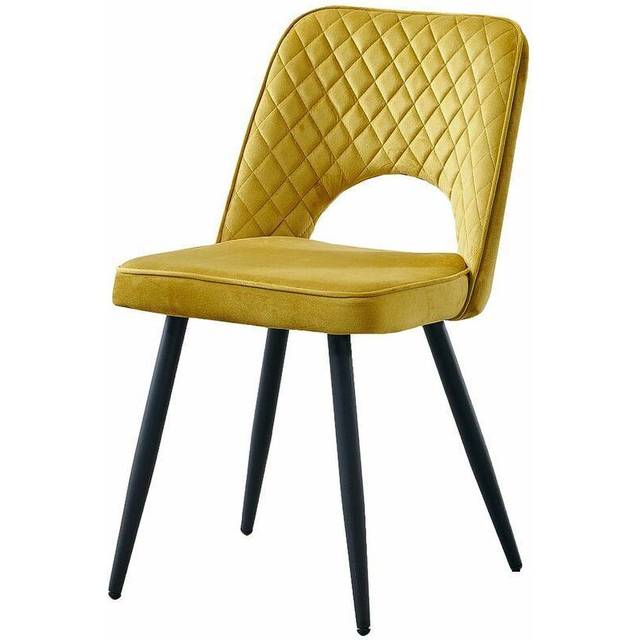 Pair of Shaftesbury Dining Chairs - Olive Yellow