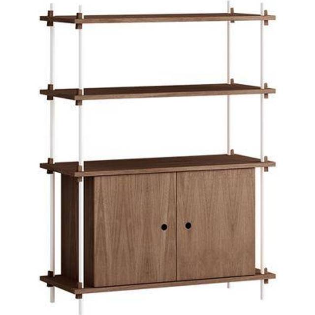 MOEBE - Etagère Shelving System - Marron - MDF placage chêne