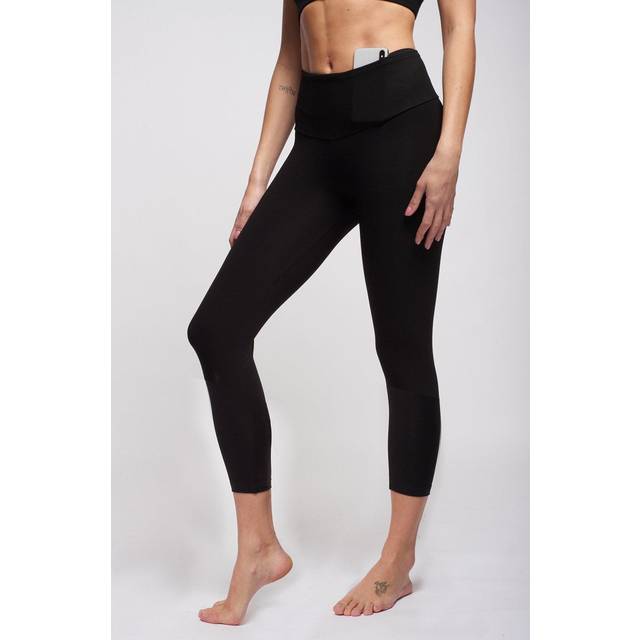 Lightweight Strong Compression Cropped Leggings with Standard Tummy Control - Black - 8