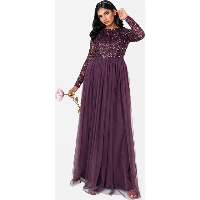 Maya Deluxe Embellished Sequin Maxi Dress
