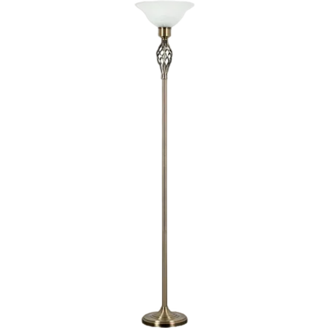Axelrod 176cm Uplighter Floor Lamp - Brushed Chrome (176cm H X 33.5cm W X 33.5cm D)