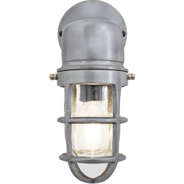Bulkhead Outdoor & Bathroom Sconce Wall Light - 12 Inch - Grey - One Size