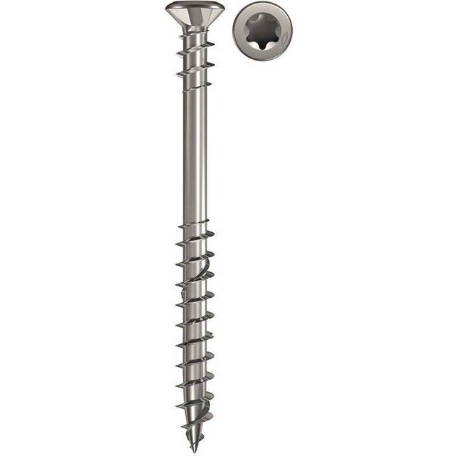 Fischer 660615 Terrasseskruer 5.5 mm 50 mm Sekskant Rustfrit stål 200 stk