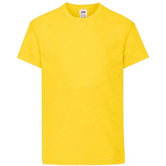(12-13 Years, Yellow) Fruit Of The Loom Childrens/Kids Original Short Sleeve T-Shirt
