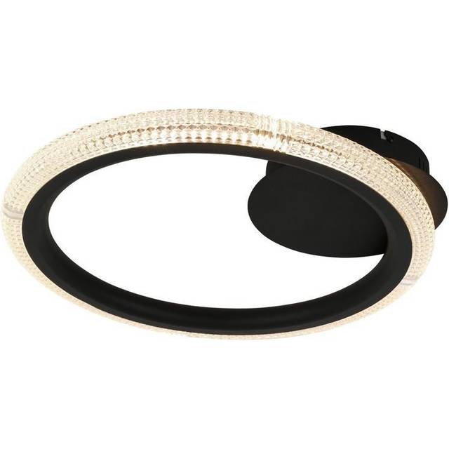 Schuller 717847 Ring Flush Ceiling Light/Wall Light 1 Ring Black