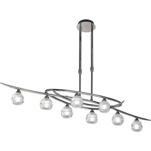 Mantra M1800 Loop Rectangular Telescopic 8 Light G9 ECO Line Polished