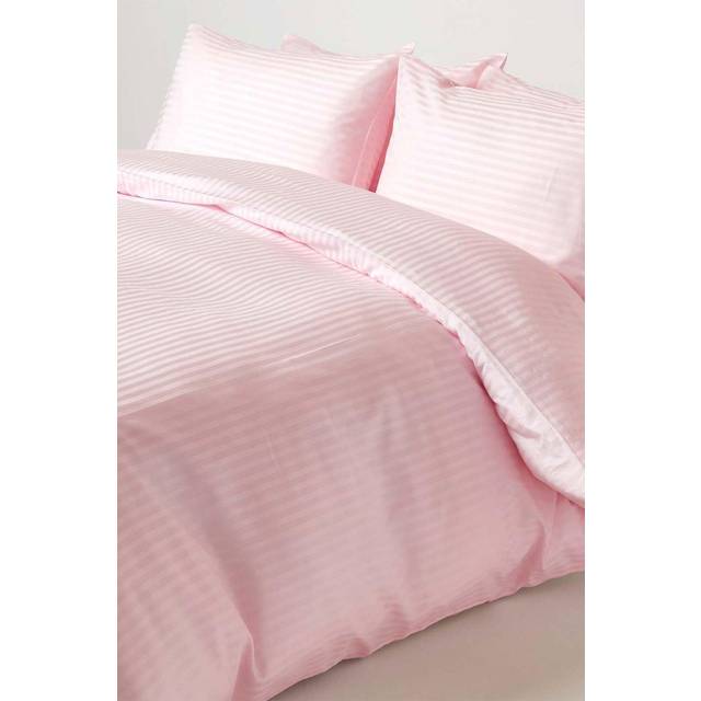 Pink Egyptian Cotton Duvet Cover and Pillowcases 330 TC, Double